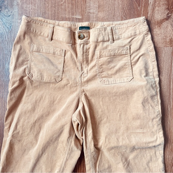 Talbots Tan Wide Leg High Rise Corduroy Pants 16W - Picture 8 of 11